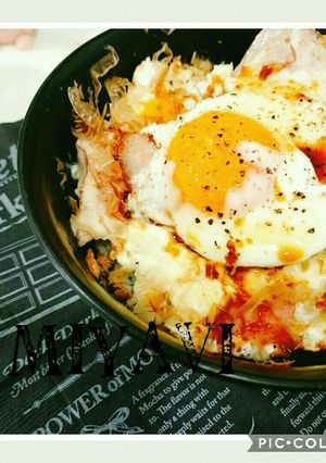 元気もりもりベーコンエッグチー丼♡-レシピのメイン写真