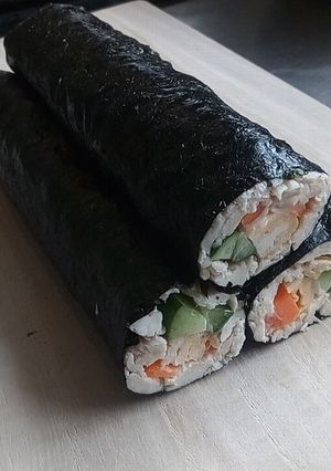 ローカーボ恵方巻　サラダチキンで簡単に！-レシピのメイン写真