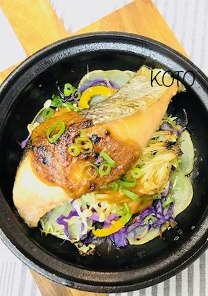 サーモンと彩り野菜 味噌マヨ麹グリル-レシピのメイン写真
