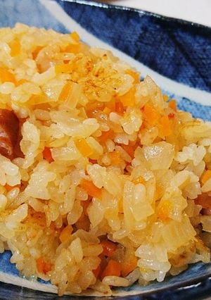 ずぼらDE半分野菜の炊飯器チキンライス-レシピのメイン写真