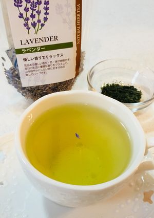 ストレス解消♡リラックス♡ラベンダー緑茶-レシピのメイン写真