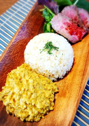 鶏ひき肉のクリーミーキーマカレー-レシピのメイン写真