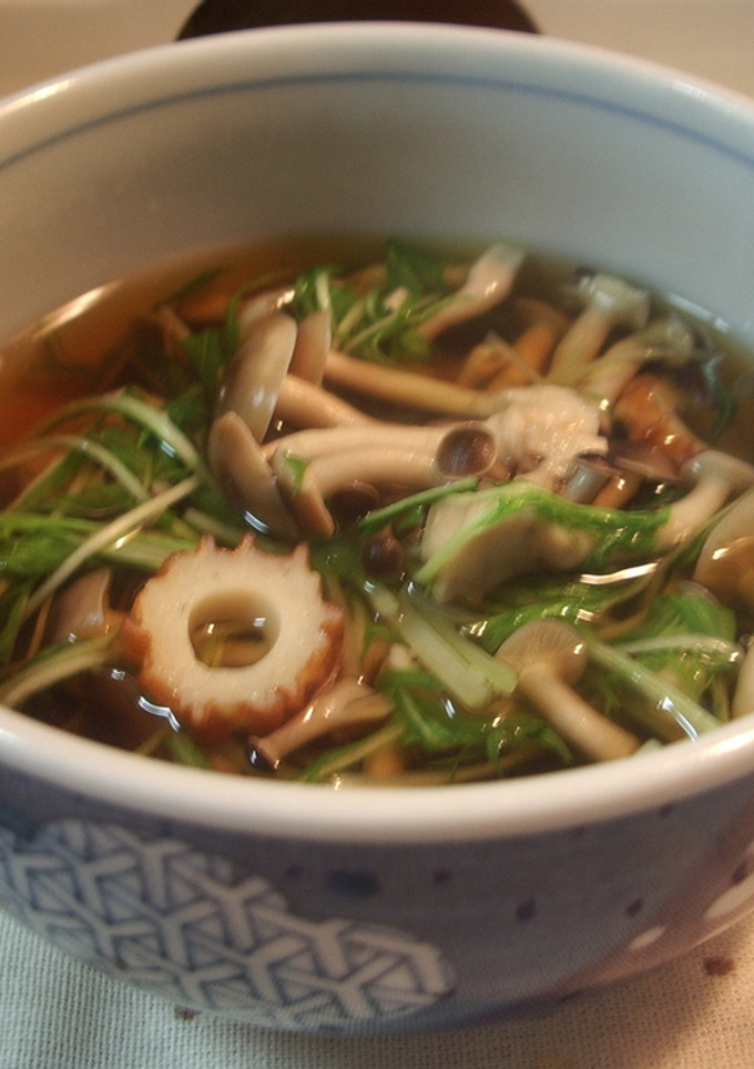 ★水菜としめじとちくわのさっと煮★-レシピのメイン写真