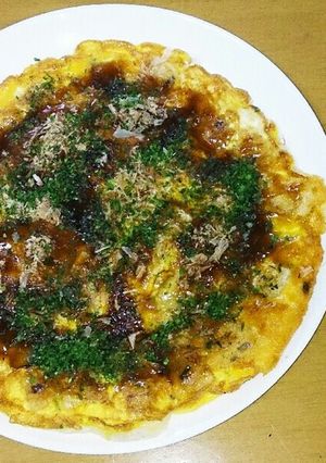 余ったお餅でお好み焼き（餅の消費に）-レシピのメイン写真