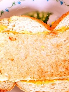 朝食に!フライパンでたまごマヨトースト-レシピのメイン写真