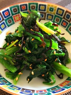 ほうれん草の塩昆布和え-レシピのメイン写真