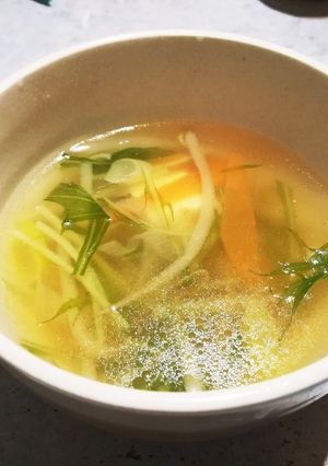 創味シャンタンで野菜スープ-レシピのメイン写真