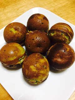 小豆缶で☆抹茶のベビーカステラ-レシピのメイン写真
