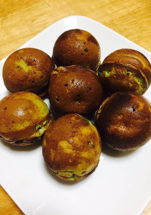 小豆缶で☆抹茶のベビーカステラ-レシピのメイン写真