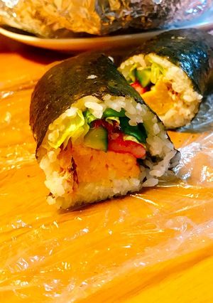節分家族で恵方巻き(太巻き)-レシピのメイン写真