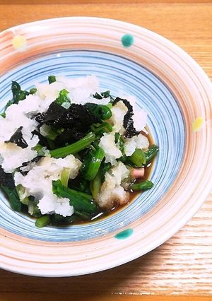真冬は新海苔香るホウレン草みぞれあえ-レシピのメイン写真