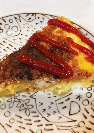 鶏モモとチーズのスペイン風オムレツ-レシピのメイン写真