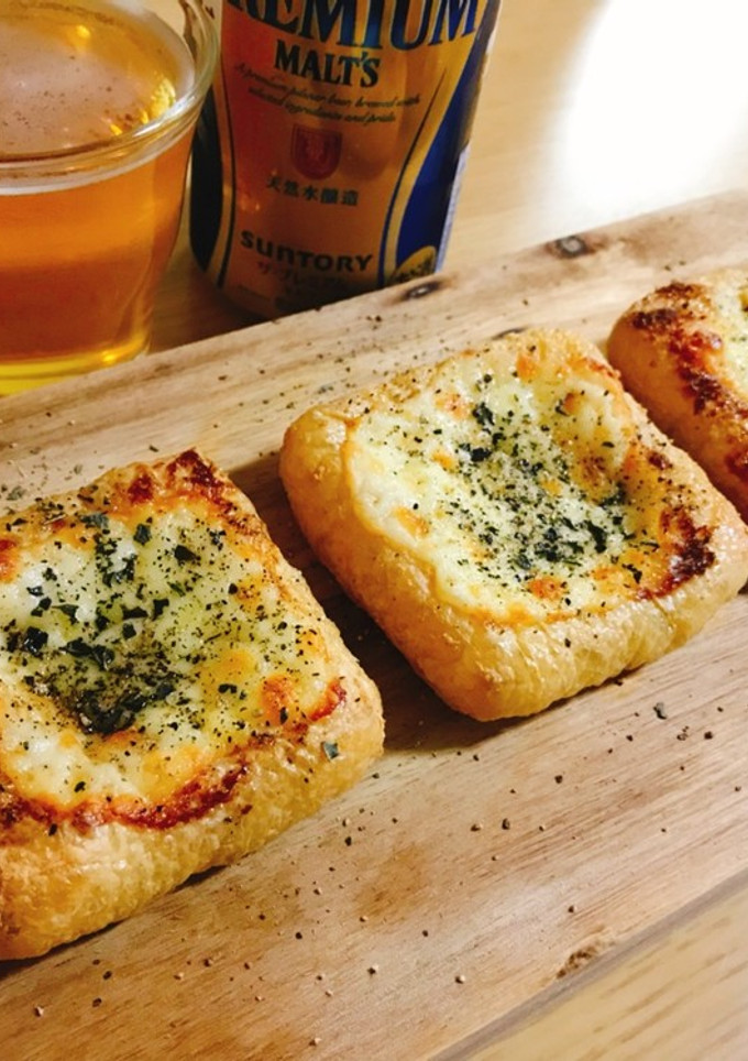 お手軽おつまみ♪油揚げのマヨチーズ焼き-レシピのメイン写真