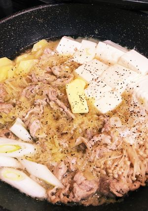 千切りキャベツでバター鍋-レシピのメイン写真