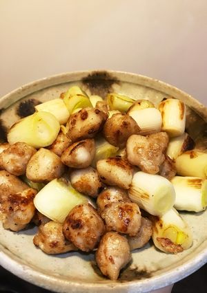 簡単！ビールに合うアテ！ぼんじりネギ炒め-レシピのメイン写真