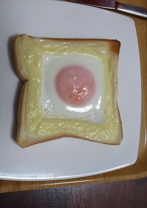 簡単・朝食目玉トースト第２版-レシピのメイン写真
