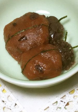 てんとう虫の可愛い和菓子☆簡単トマト餅♪-レシピのメイン写真