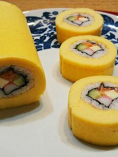 【巻き寿司】伊達巻*節分、雛祭り にも-レシピのメイン写真