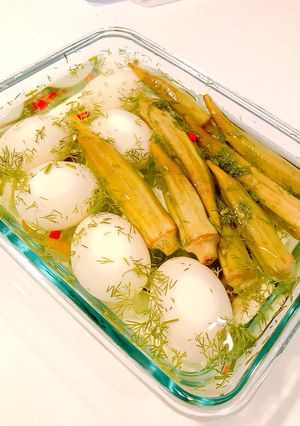 お酒のお供に！美味しいオクラのピクルス-レシピのメイン写真