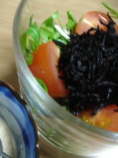 ひじきと水菜のサラダ-レシピのメイン写真
