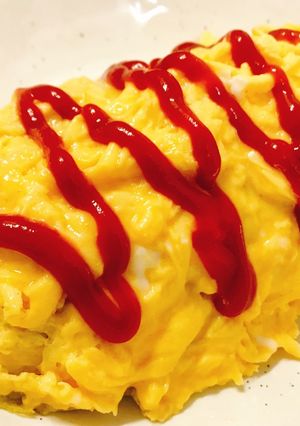 ⭐️5分で出来る簡単ふわとろオムライス!-レシピのメイン写真