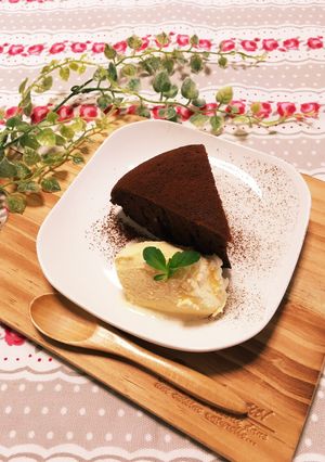 バレンタインに！炊飯器でチョコケーキ-レシピのメイン写真