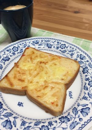 スイートチリピザ風トースト-レシピのメイン写真
