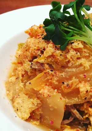 キムチチゲ風パスタ-レシピのメイン写真