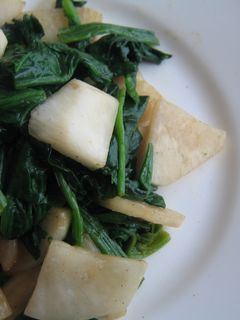 ほうれん草とカブの炒め物(´(00)`)-レシピのメイン写真