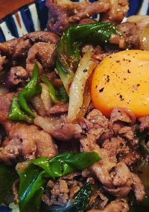 【簡単めんつゆ】スタミナねぎ豚丼-レシピのメイン写真
