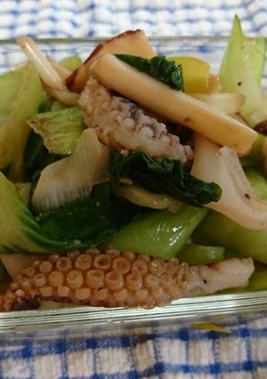 青菜とゲソ炒め-レシピのメイン写真