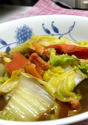 みる貝と白菜の煮物-レシピのメイン写真