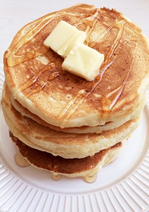 簡単豆腐でホットケーキ卵なし牛乳なし-レシピのメイン写真