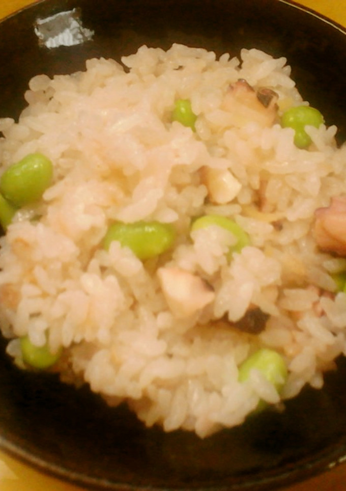 たこと枝豆の炊き込みご飯-レシピのメイン写真