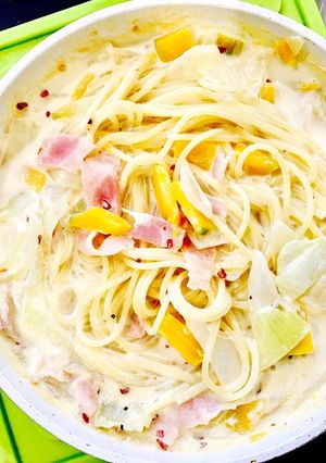 It's クリーミー!南瓜のスープパスタ-レシピのメイン写真