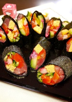 だれでも簡単！恵方巻きの翌日☆具だけ巻き-レシピのメイン写真