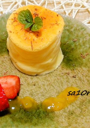 出来立ても冷やしても！スフレチーズケーキ-レシピのメイン写真