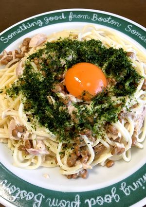 納豆ツナマヨパスタ-レシピのメイン写真