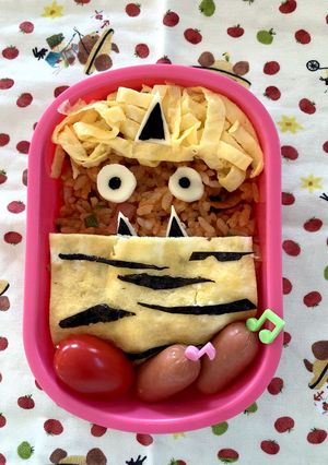 節分☆オニオムライス弁当-レシピのメイン写真