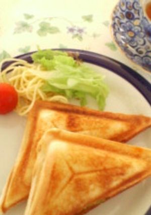 ゆったりした朝には簡単ﾎｯﾄｻﾝﾄﾞ♪-レシピのメイン写真