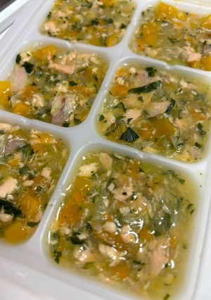 【離乳食　後期】鮭とカボチャの味噌煮-レシピのメイン写真