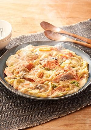 鮭と白菜の味噌クリーム煮-レシピのメイン写真