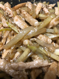 簡単 ウドと豚肉のあん炒め-レシピのメイン写真