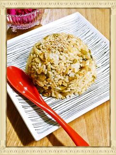 激旨!刻みジャコ天・高菜舞茸チャーハン-レシピのメイン写真