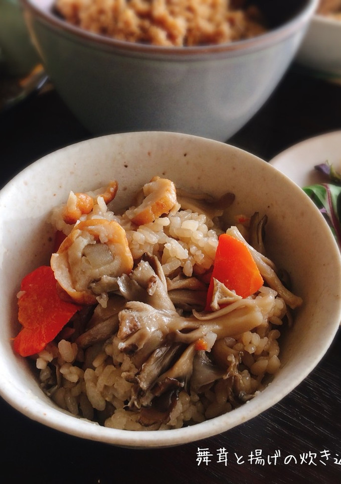 舞茸とごぼう天の炊き込みご飯-レシピのメイン写真