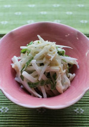 大根とホタテの大葉和え-レシピのメイン写真
