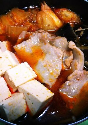 【麻婆豆腐の素で】麻婆鍋-レシピのメイン写真