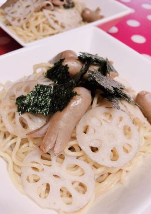 *蓮根とウインナーの和風焼きそば*-レシピのメイン写真