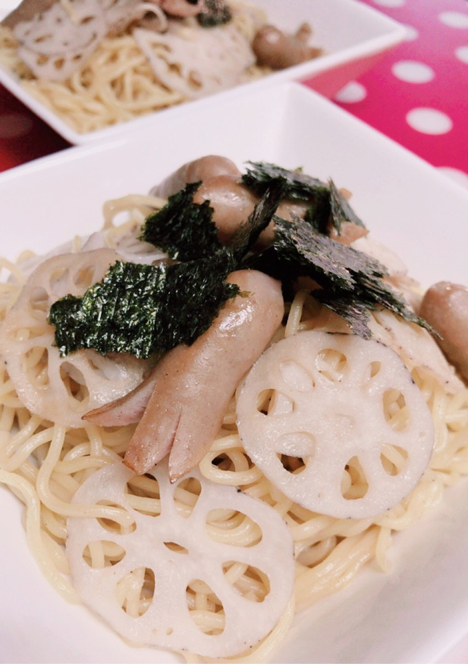 *蓮根とウインナーの和風焼きそば*-レシピのメイン写真