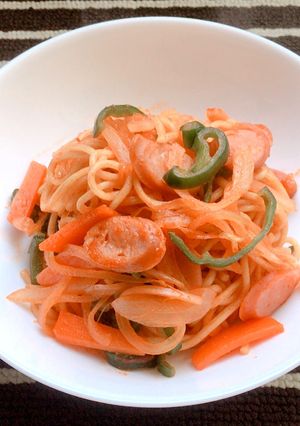 簡単☆焼きそばでナポリタン風☆ランチにも-レシピのメイン写真